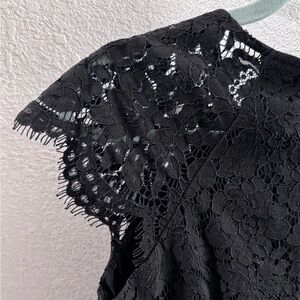 Black Lace Cocktail Dress